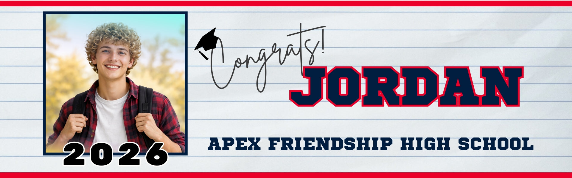 Personalized Graduation Banner with Photo, Custom Class of 2026 Signing Banner, Graduation Party Decor, Senior Keepsake Banner, Guest Book Alternative