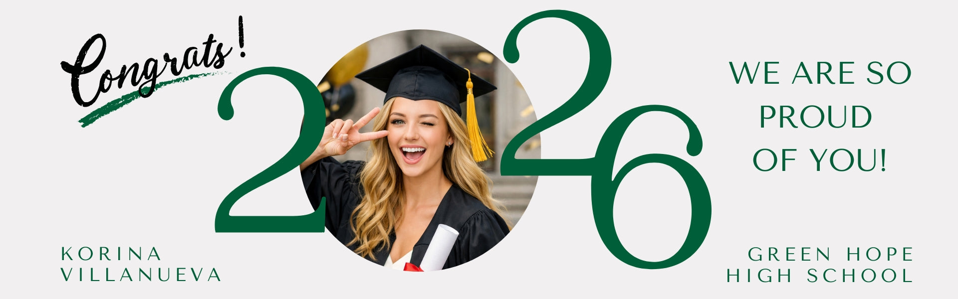 Personalized Graduation Banner with Photo, Custom Class of 2026 Signing Banner, Graduation Party Decor, Senior Keepsake Banner, Guest Book Alternative