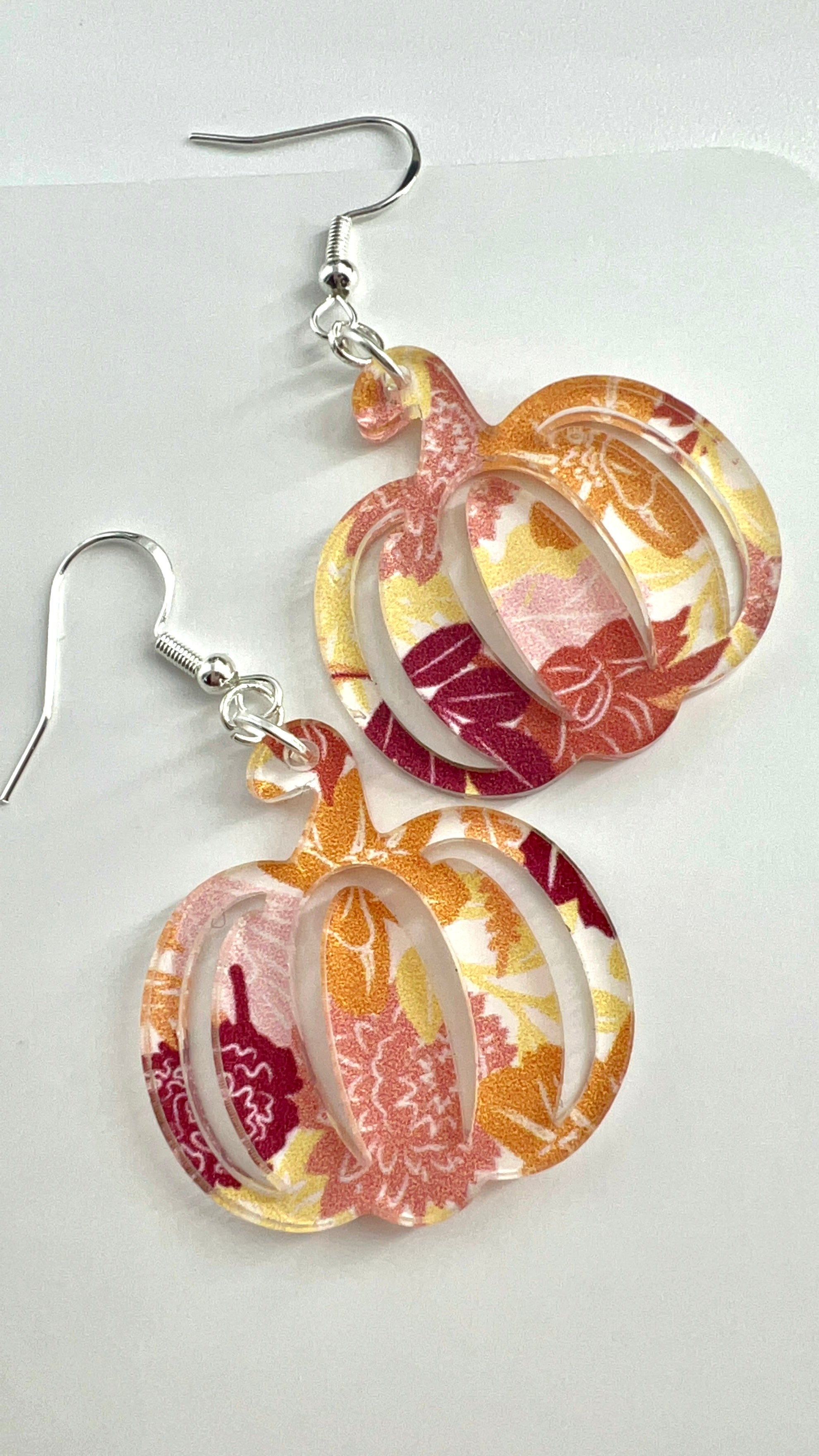 Pumpkin Floral Earrings