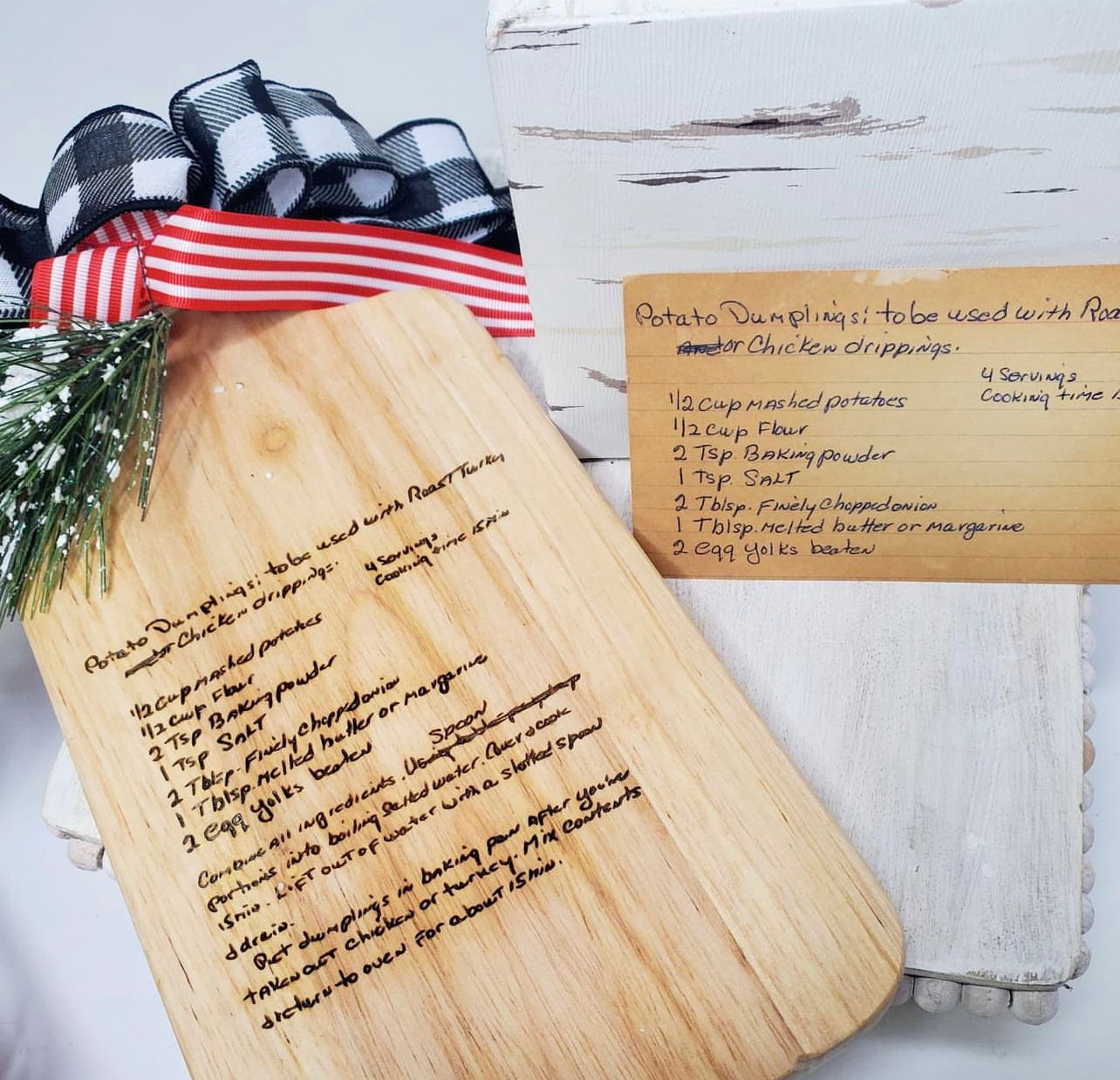 Handwritten Recipe Cutting Board - Etched Memories Colllection (3 sizes to choose from)