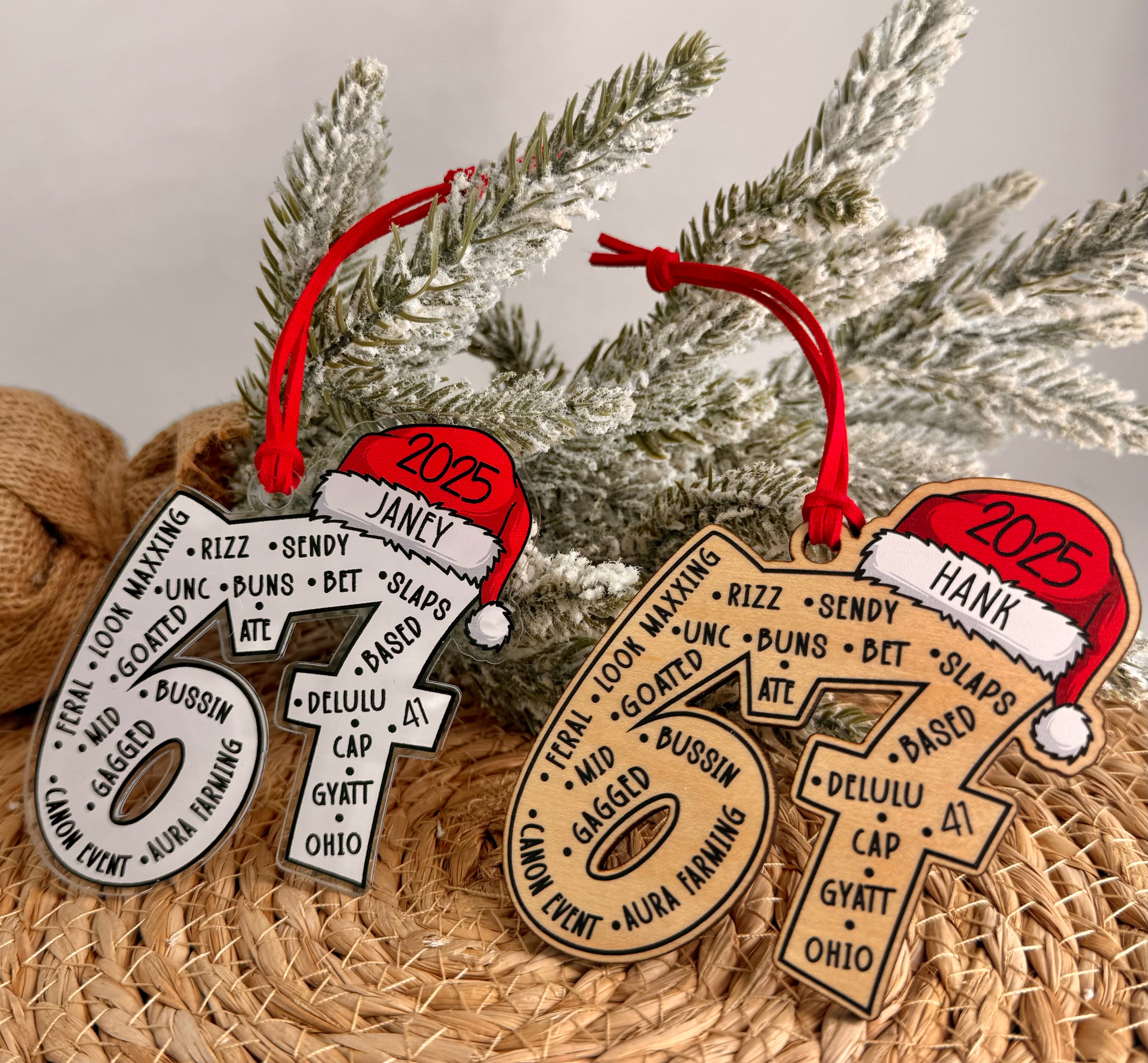 2025 Gen Alpha Ornament – “67 Energy” Edition