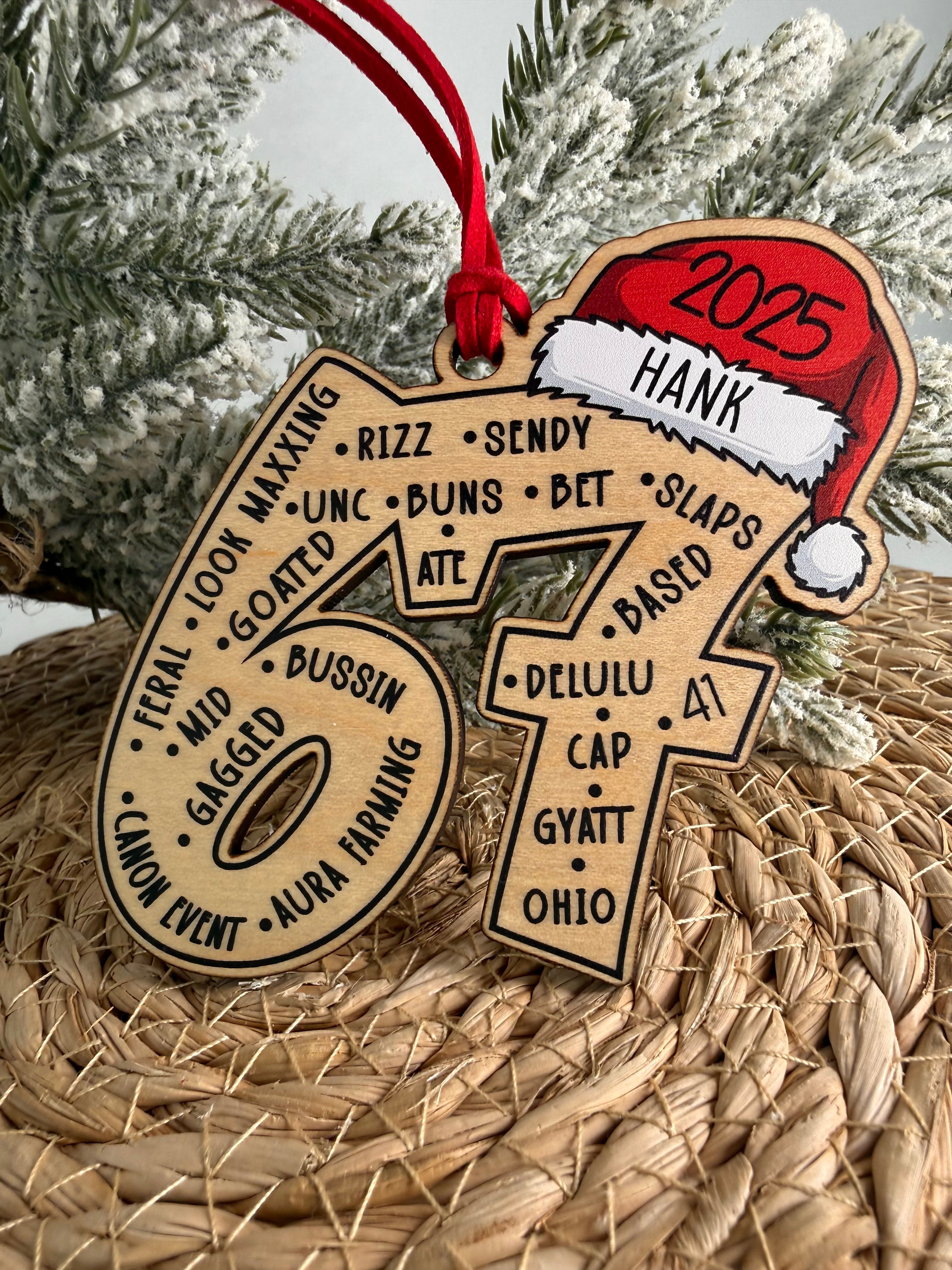 2025 Gen Alpha Ornament – “67 Energy” Edition