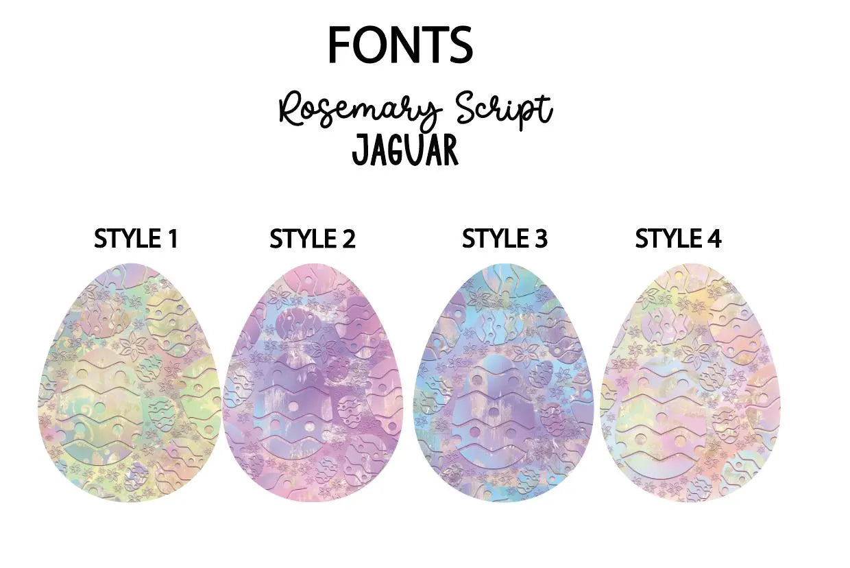 Printed Egg Shaped Easter/Spring Tag - Personalized, Custom Easter Tag, Custom Name Tag, Easter Basket Tag, Basket Tag, Egg Shape.