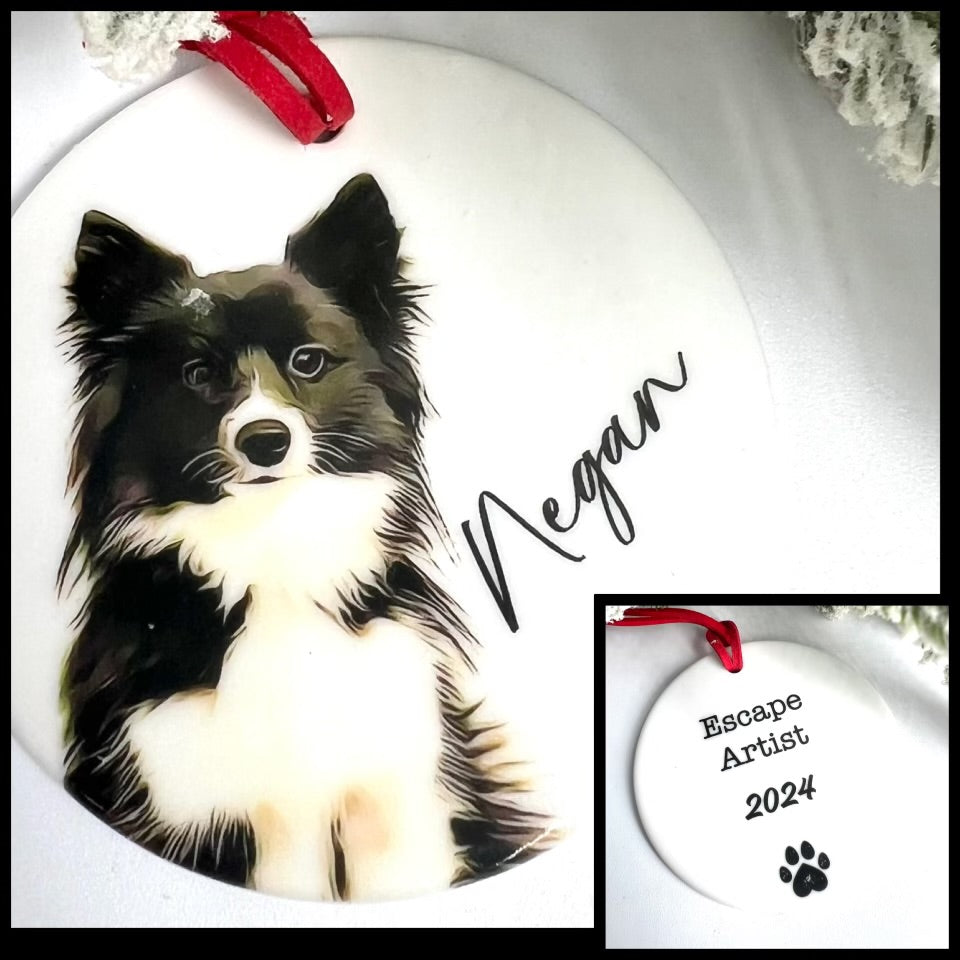 2025 Personalized Pet Ornament - Ceramic