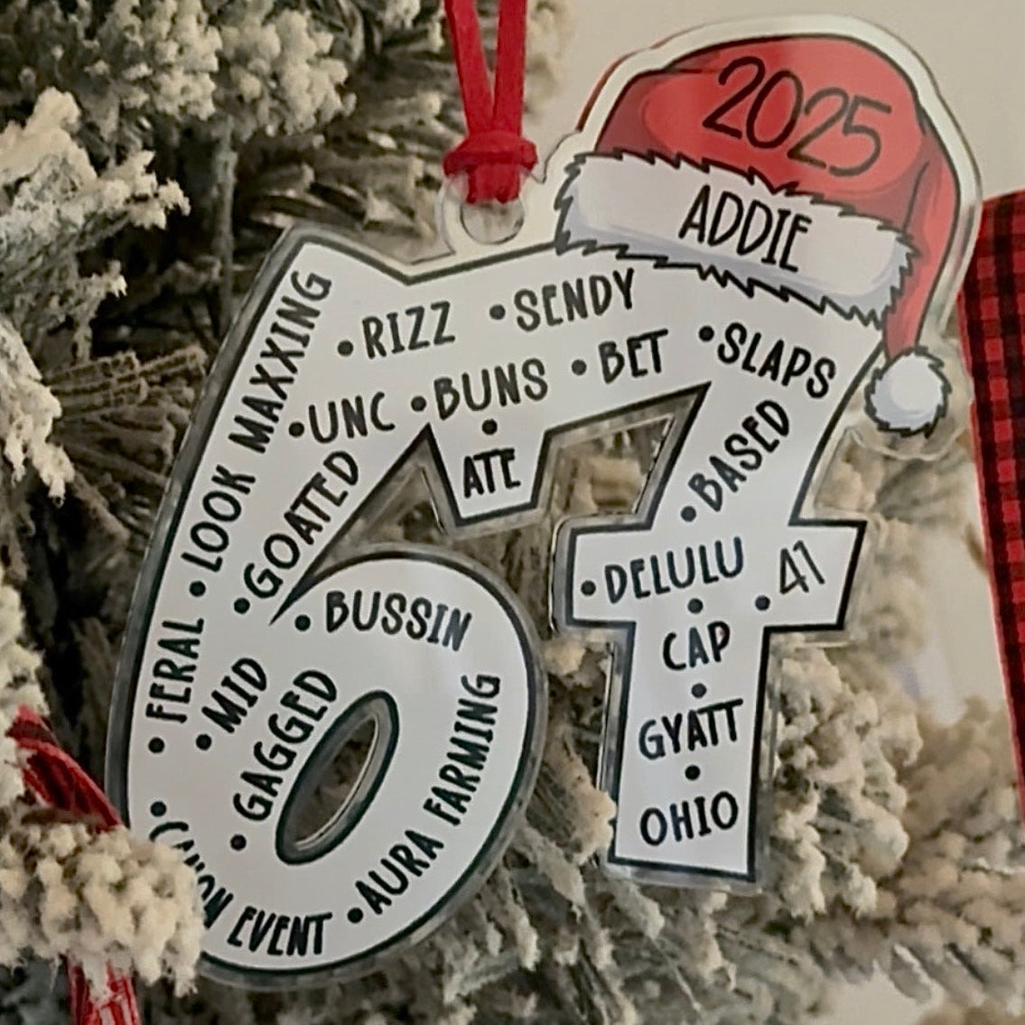 2025 Gen Alpha Ornament – “67 Energy” Edition