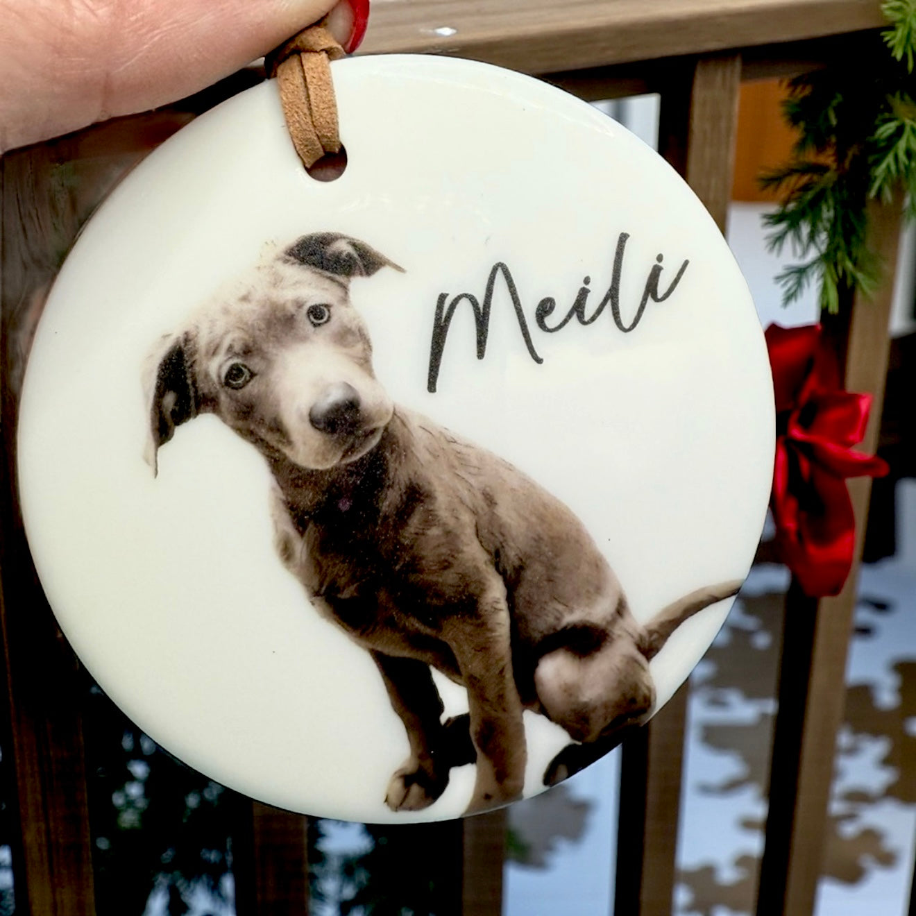 FGSR  Water Color Memorial Pet Ornament - Ceramic