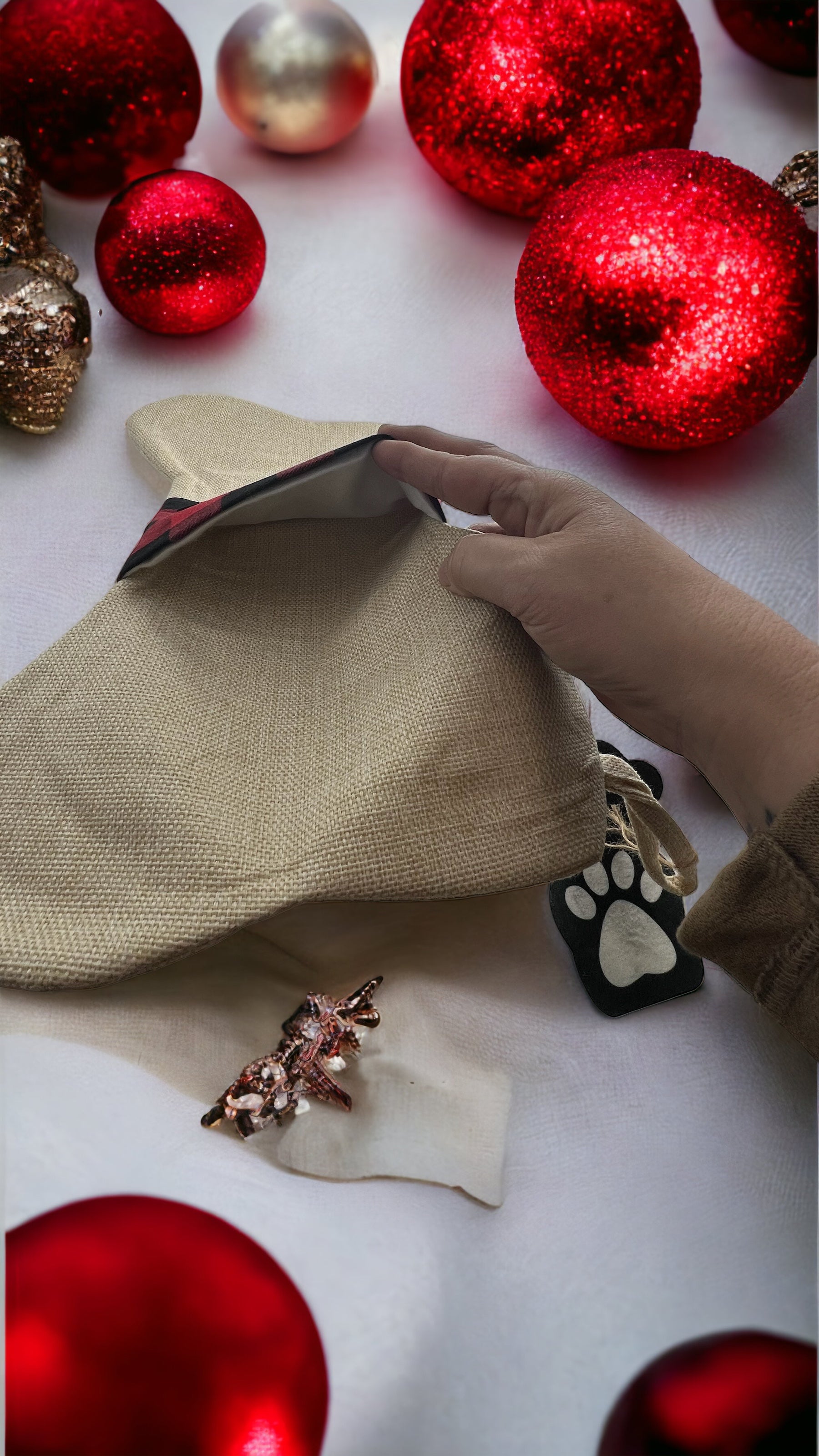 Bone Shaped Stocking - CLEARANCE