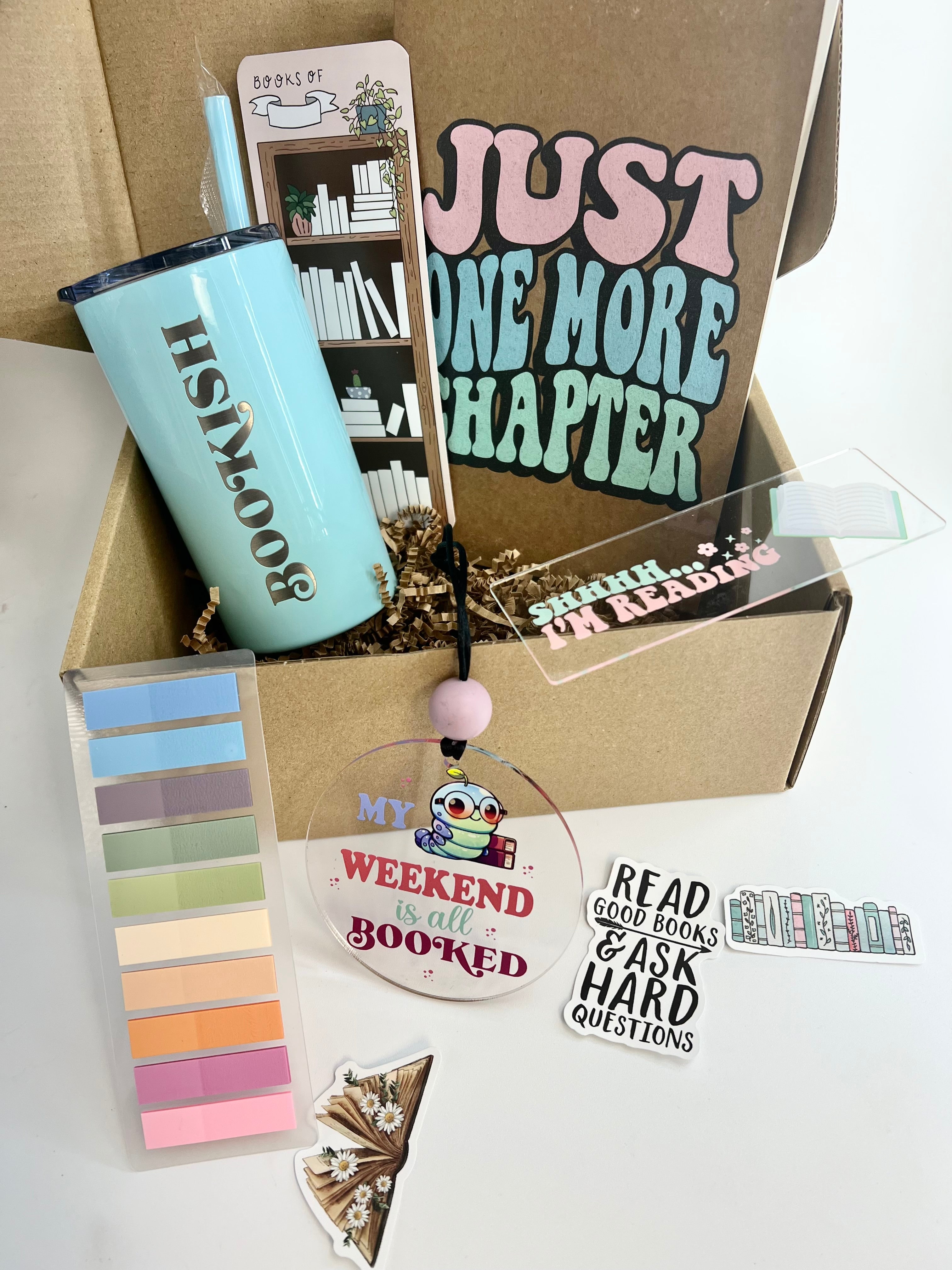 Everything But The Book Bundle , Book Lover Gift, Gifts for Readers, Teacher Gifts, Bookish