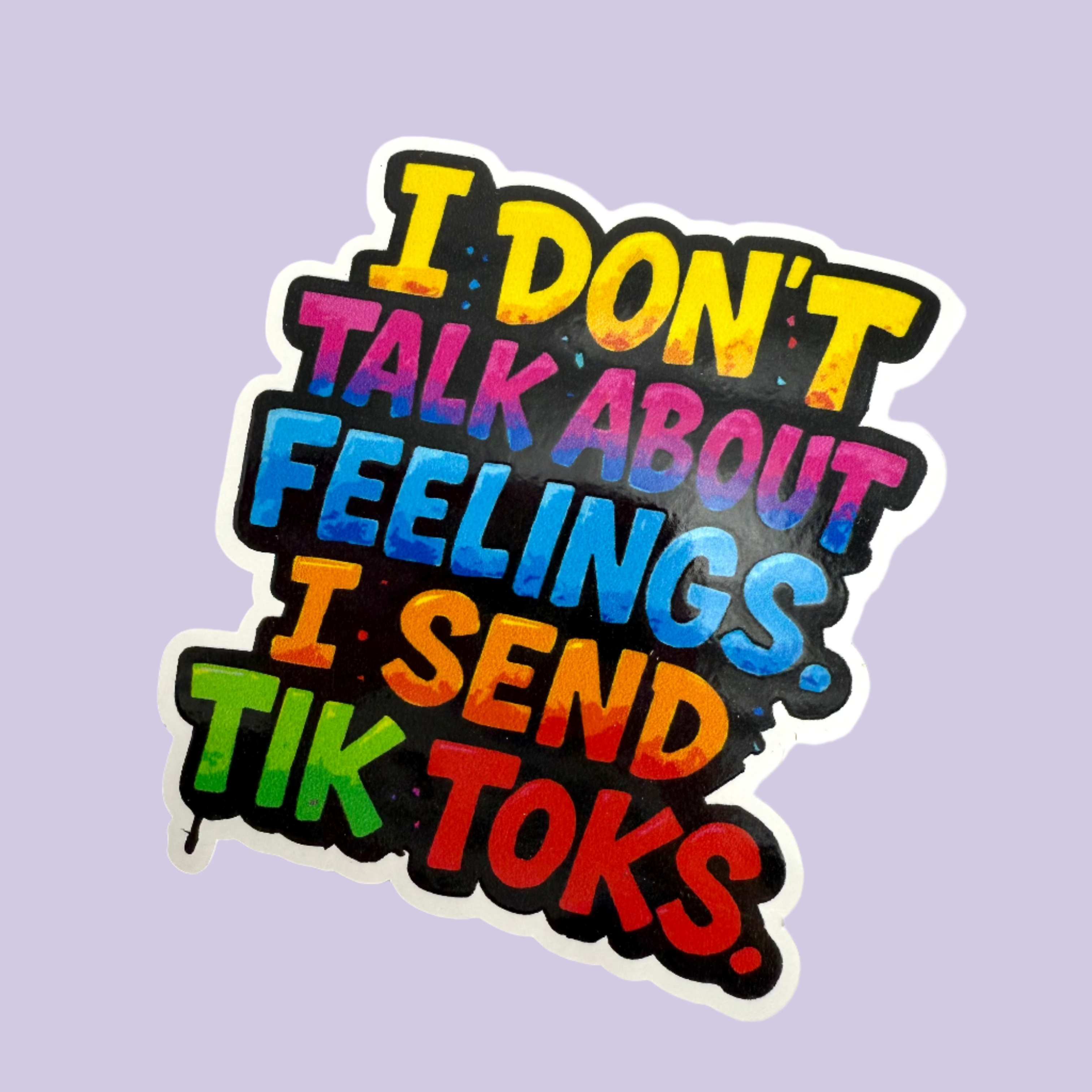 Running on Vibes and Snack Pack – 6-Pack Vinyl Sticker Set