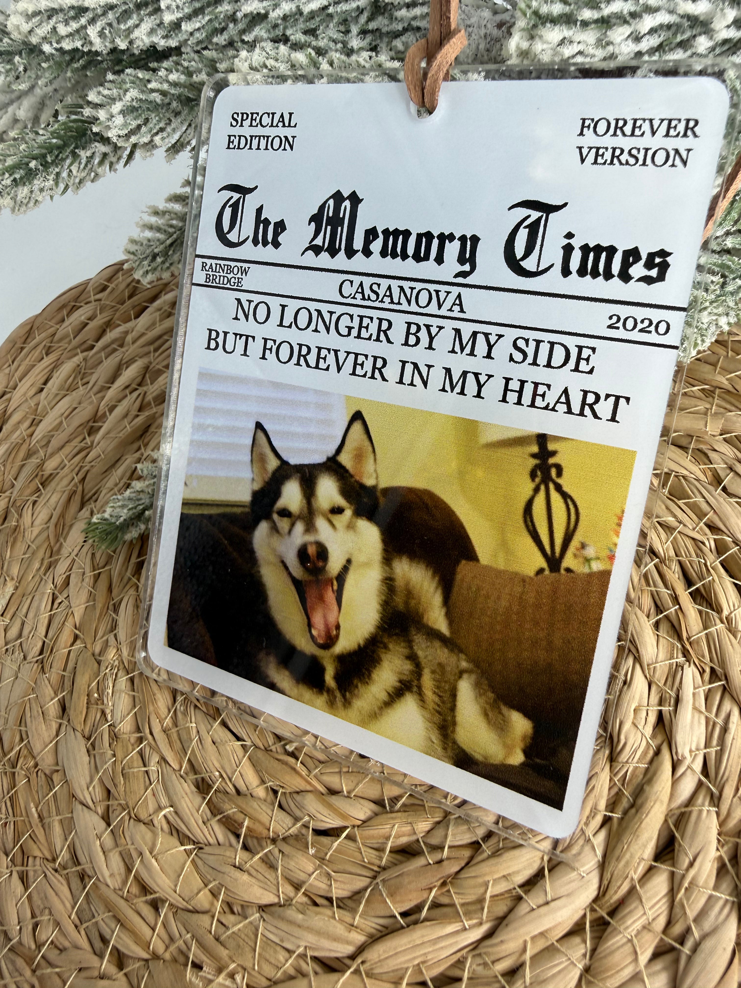 FGSR The Memorial Times Newspaper Ornament