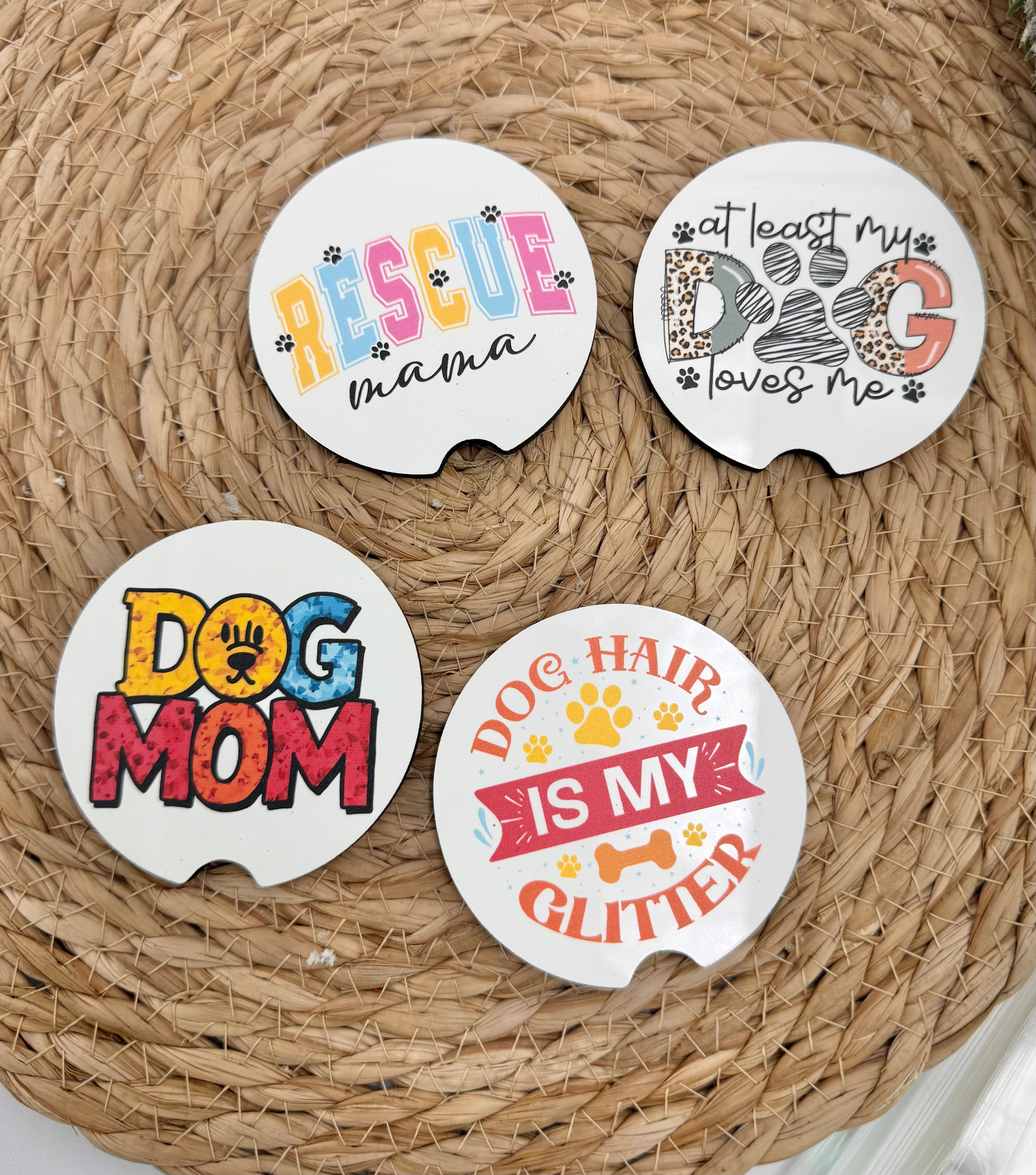 FGSR Car Coasters with Pawsibilities (New Designs)