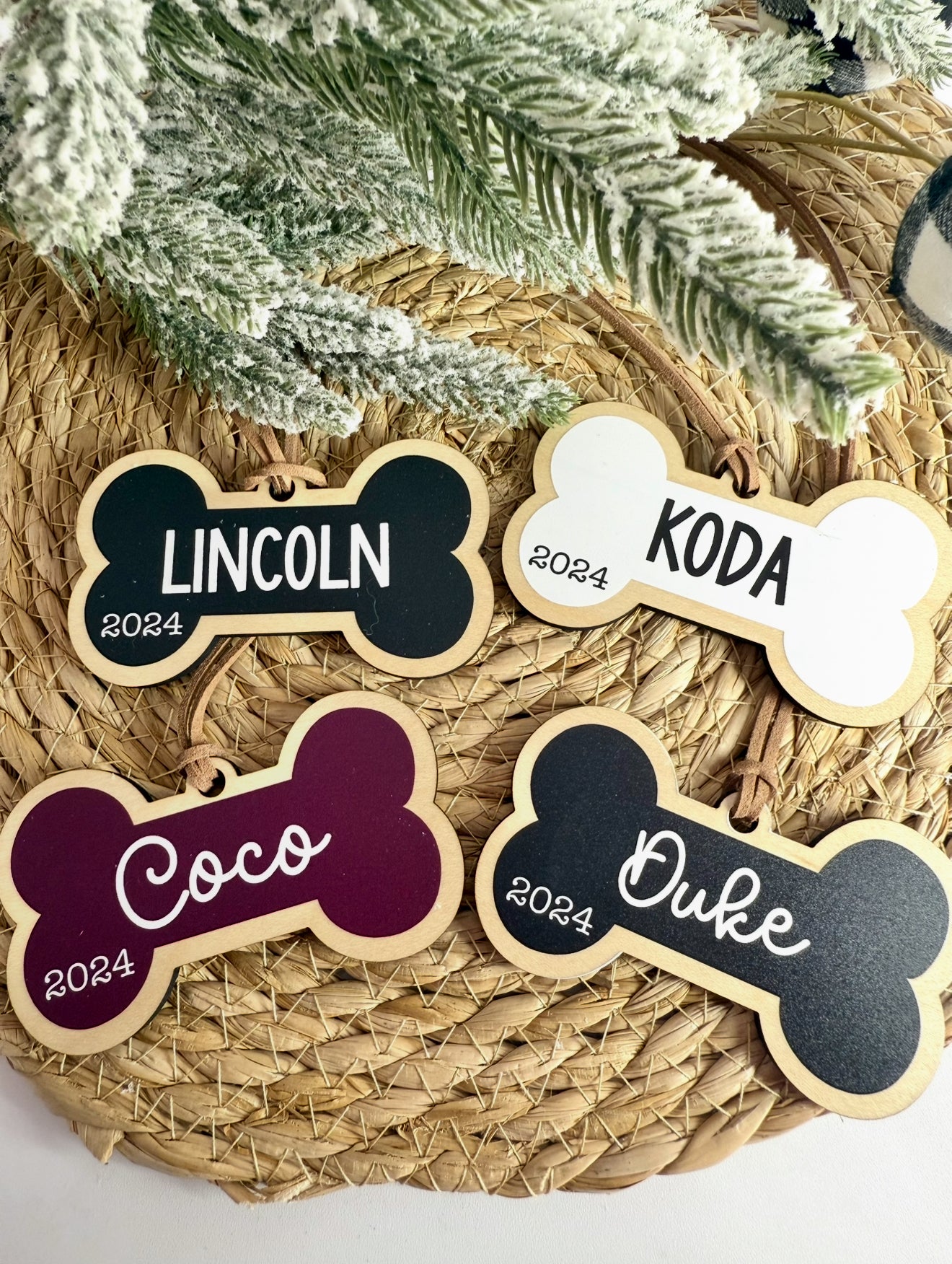 2025 Pet Name Bone Shaped Ornament