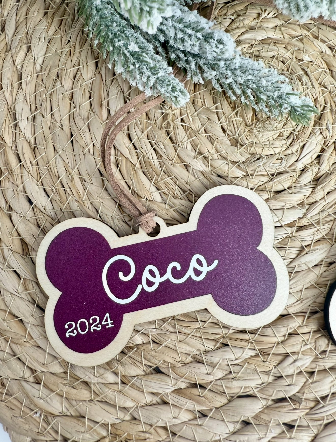 2025 Pet Name Bone Shaped Ornament