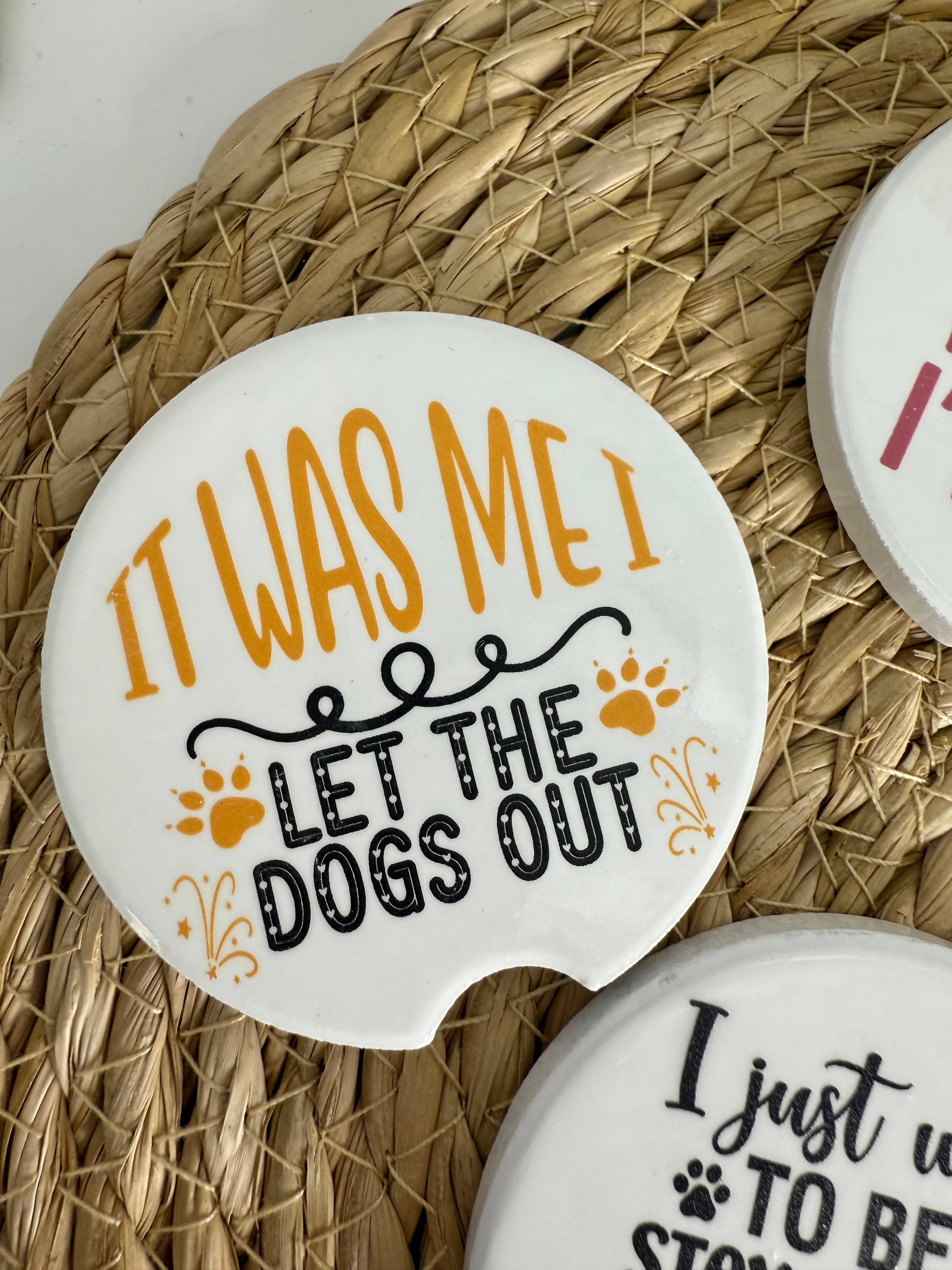 Car Coasters with Pawsibilities