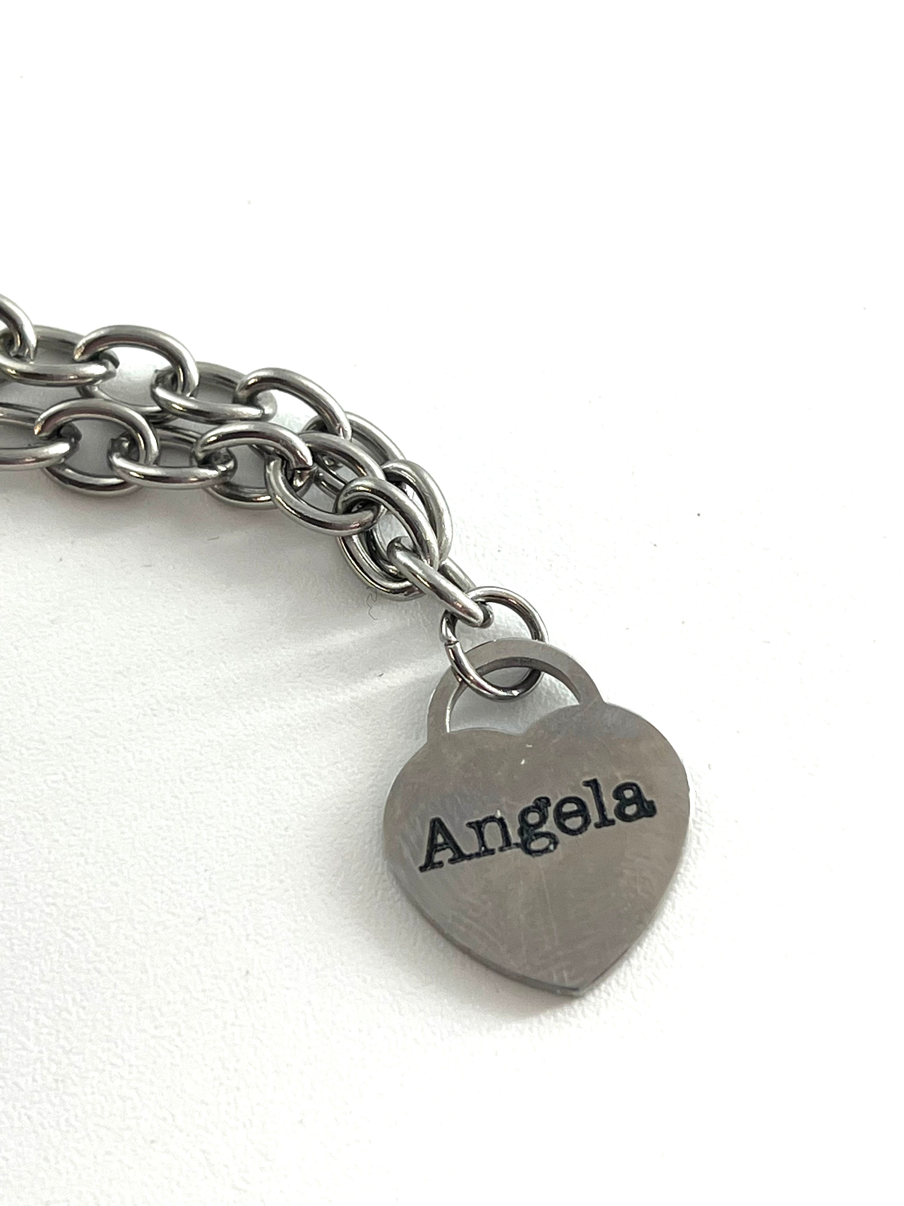 Stainless Steel Heart Bracelet - Personalized