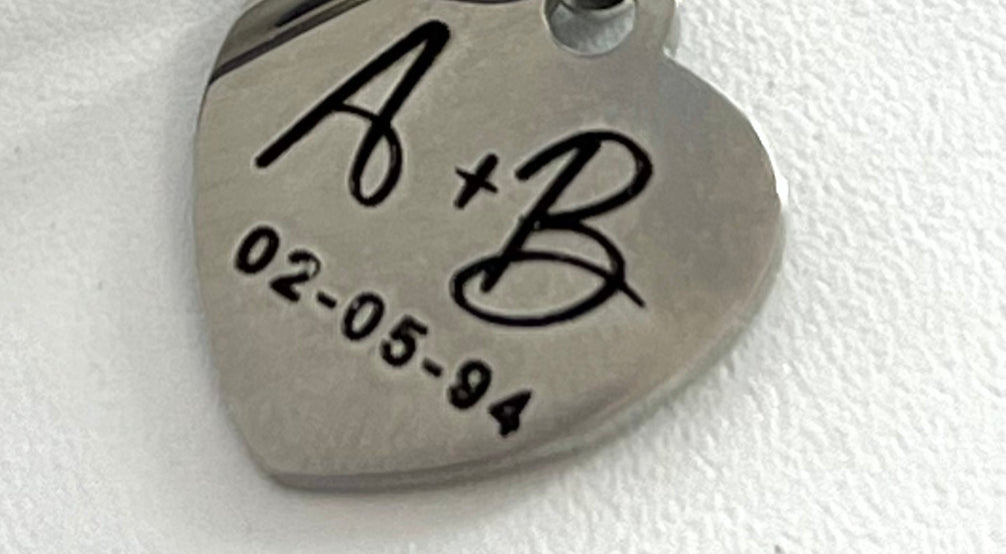Stainless Steel Heart Bracelet - Personalized