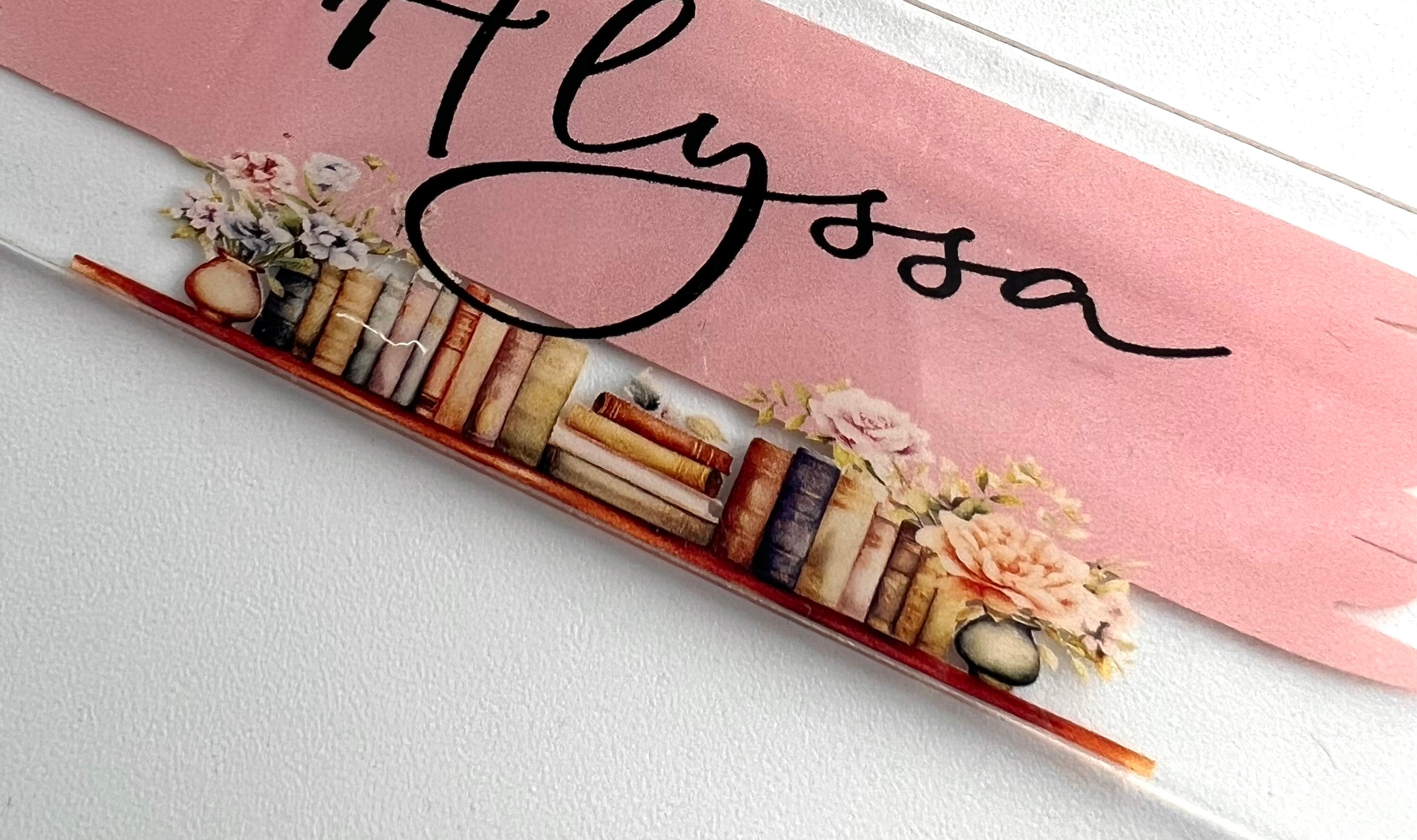 Vintage Style Personaized Book Mark