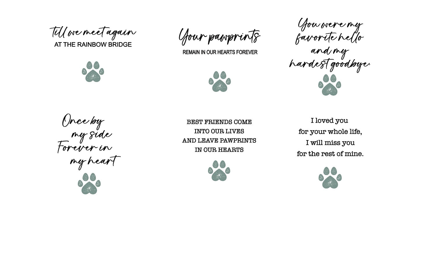 Water Color Memorial Pet Ornament - Ceramic