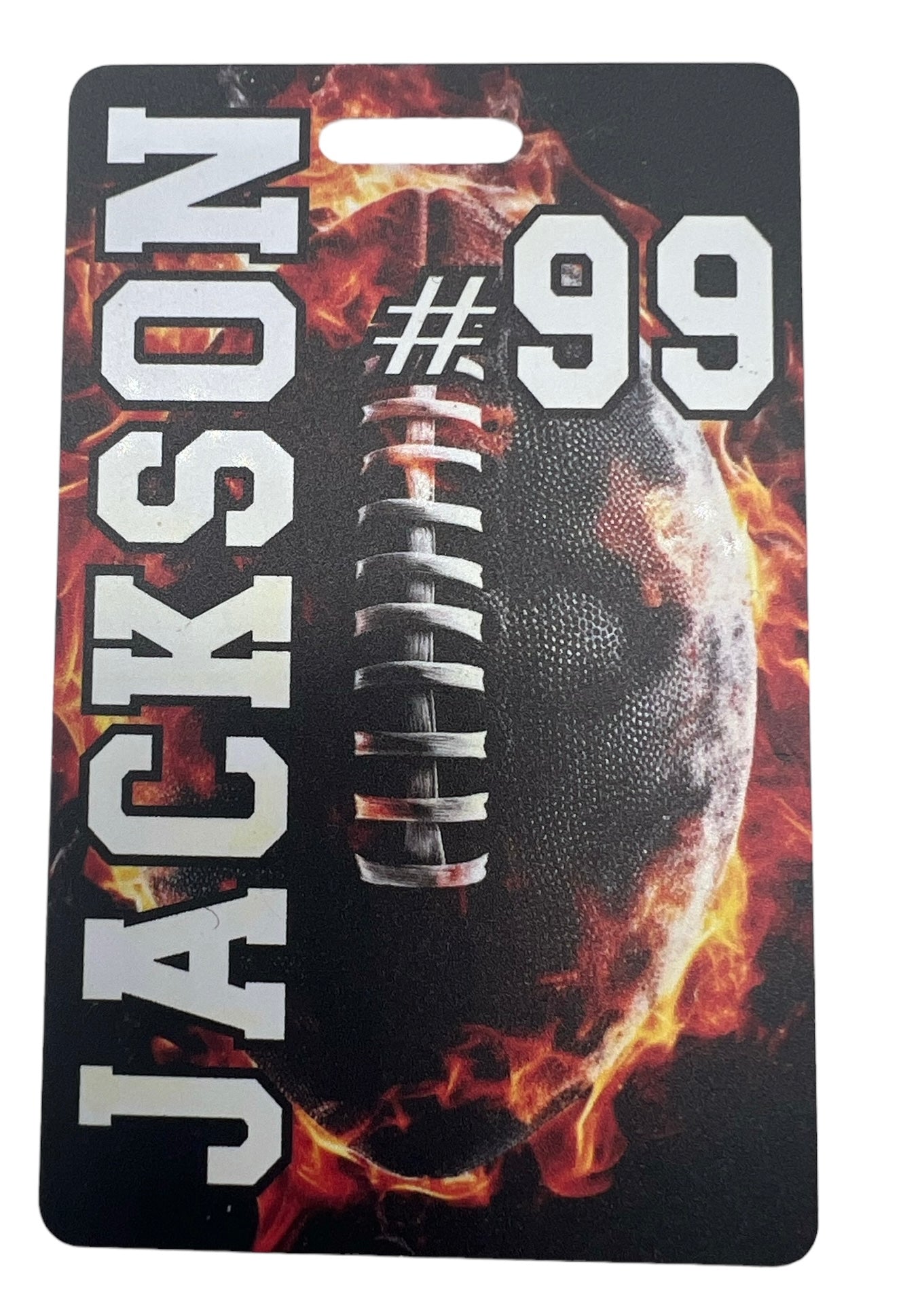 Sports Themed Bag Tag, Football, Baseball, Soccer, Hockey, Softball, BackPack Tag, Custom
