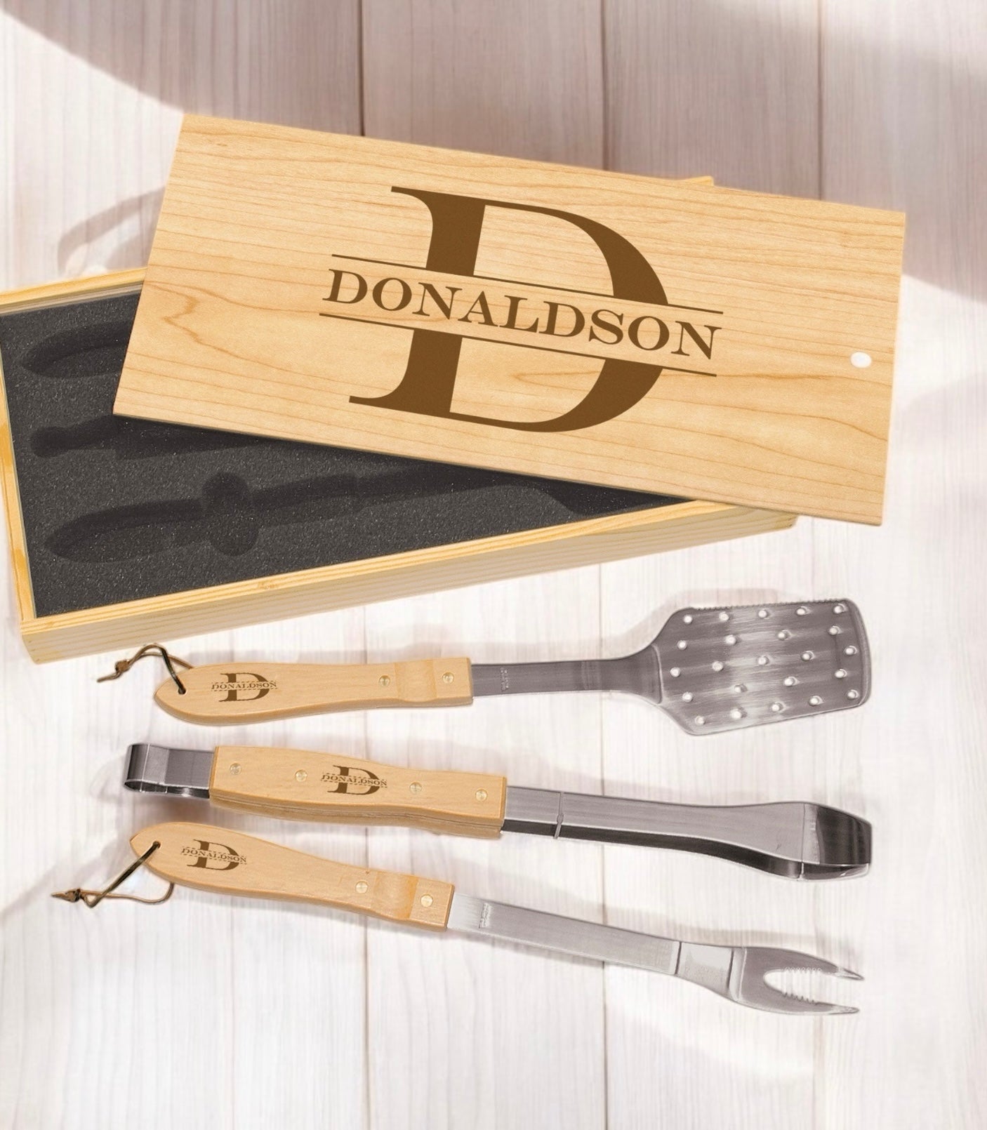 Grill Set - Set of 3 Grill Tools and Box