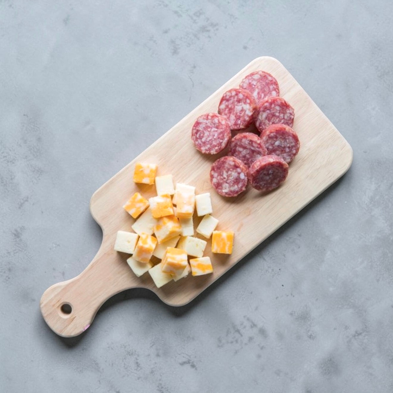 Handled Rubberwood Serving Board - Engraved