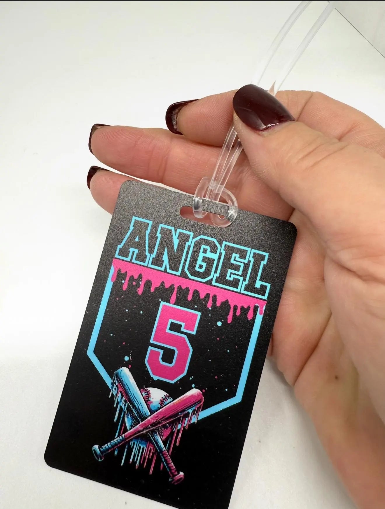 Drip Baseball Bag Tags, Baseball Name Tag, Equipment Bag Tag, Team Gifts, Baseball, Personalized, Custom, Baseball Gift, Drip Style Tag