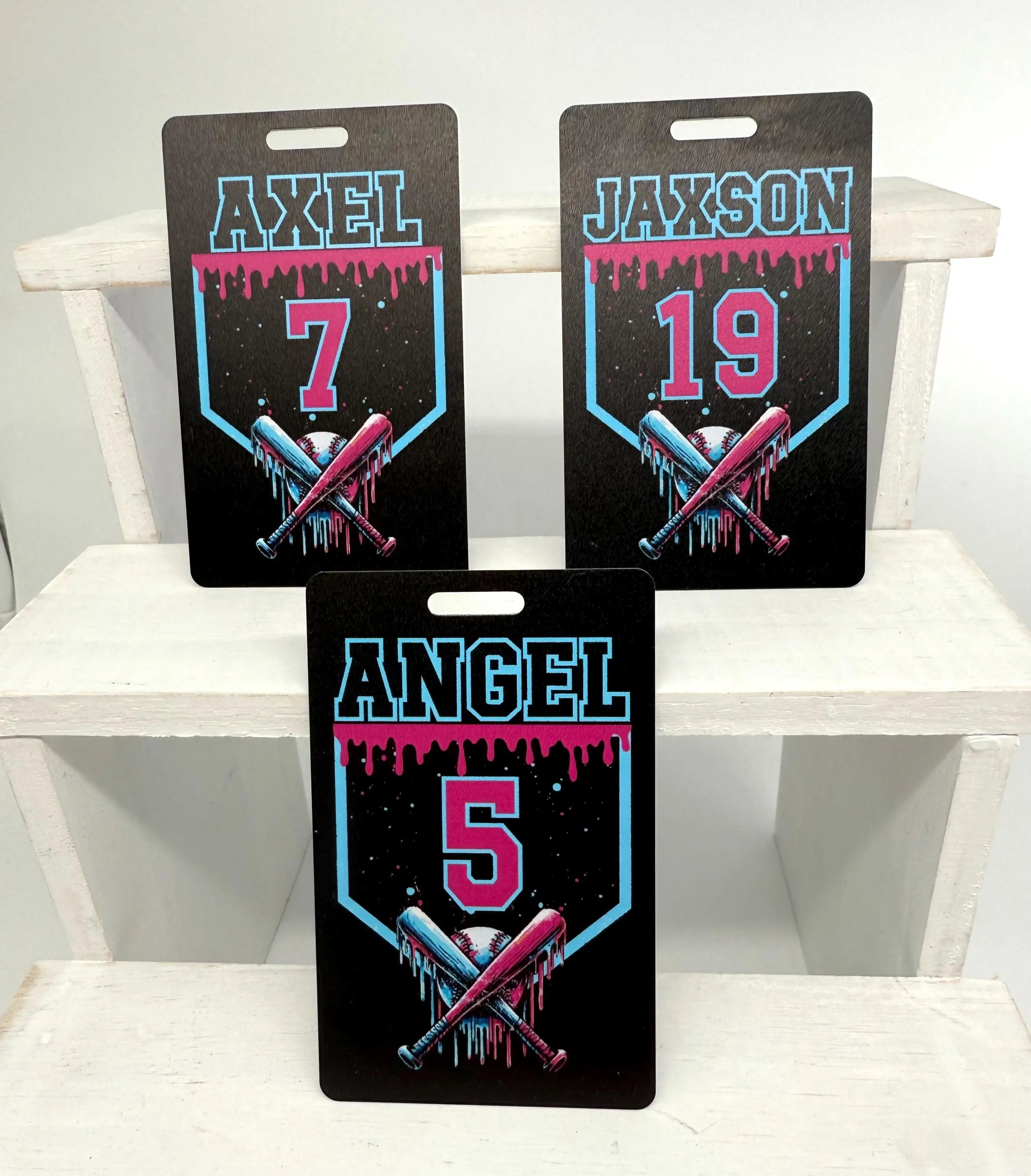 Drip Baseball Bag Tags, Baseball Name Tag, Equipment Bag Tag, Team Gifts, Baseball, Personalized, Custom, Baseball Gift, Drip Style Tag