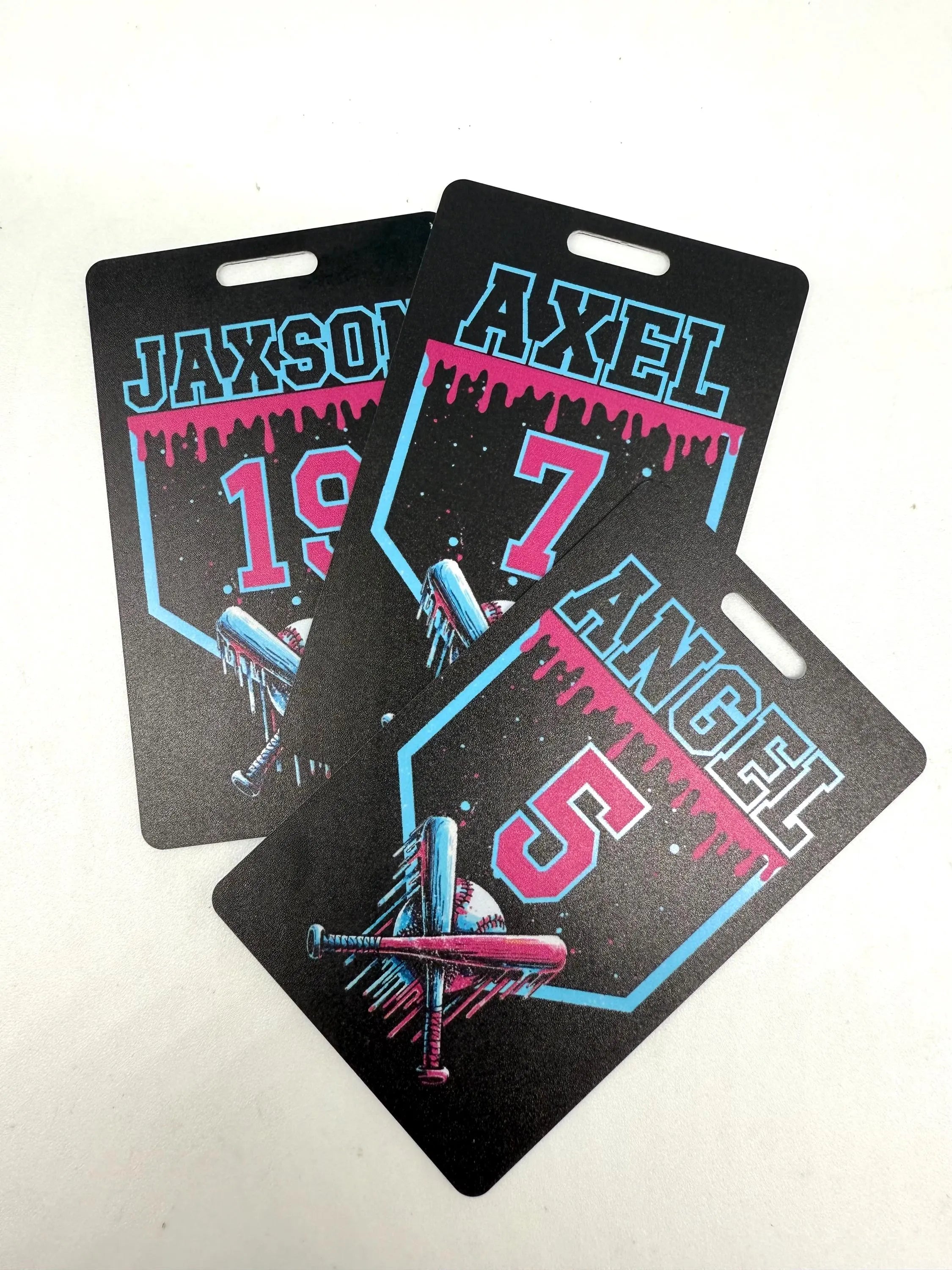 Drip Baseball Bag Tags, Baseball Name Tag, Equipment Bag Tag, Team Gifts, Baseball, Personalized, Custom, Baseball Gift, Drip Style Tag