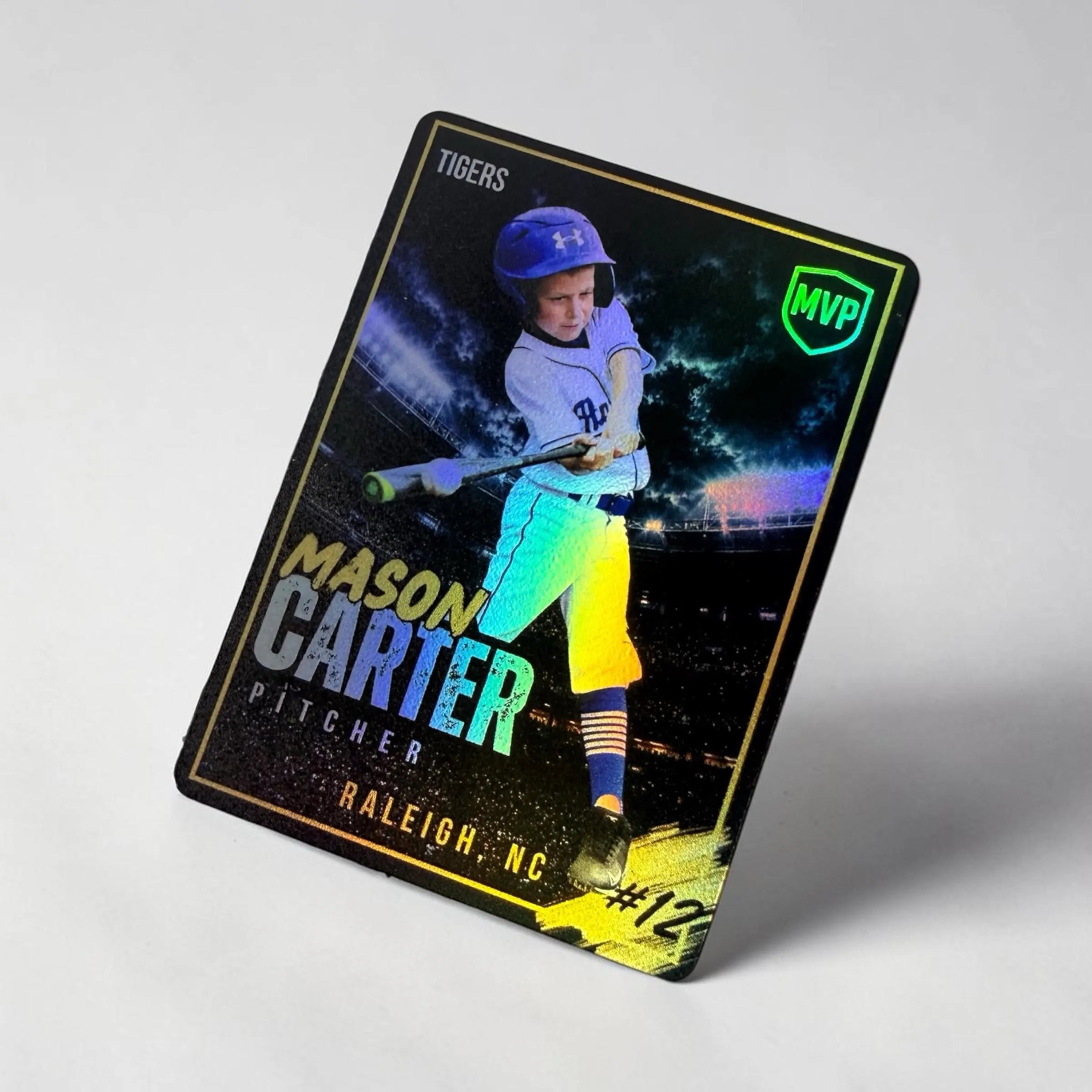 Personalized Baseball Trading Card | Custom Holographic Player Card | Baseball/Softball Gift | Team Banquet Gift | Senior Night Keepsake