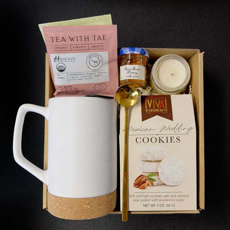 Cozy Tea & Mug Gift Box-Self Care Gift Set - Thank You - Client Gift