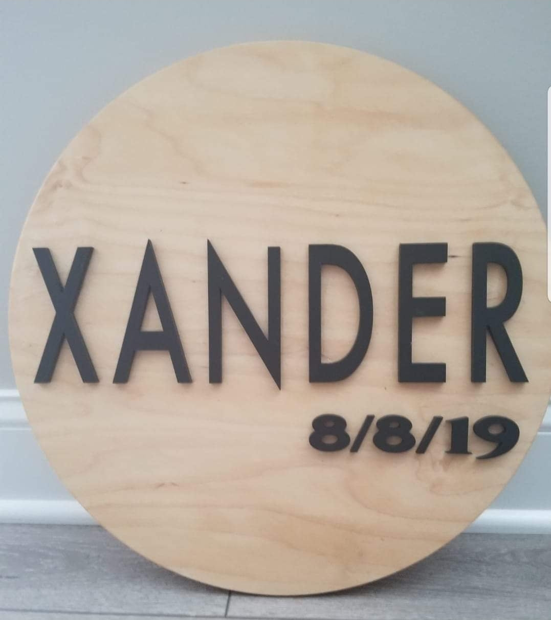 Custom Round with name and/or date