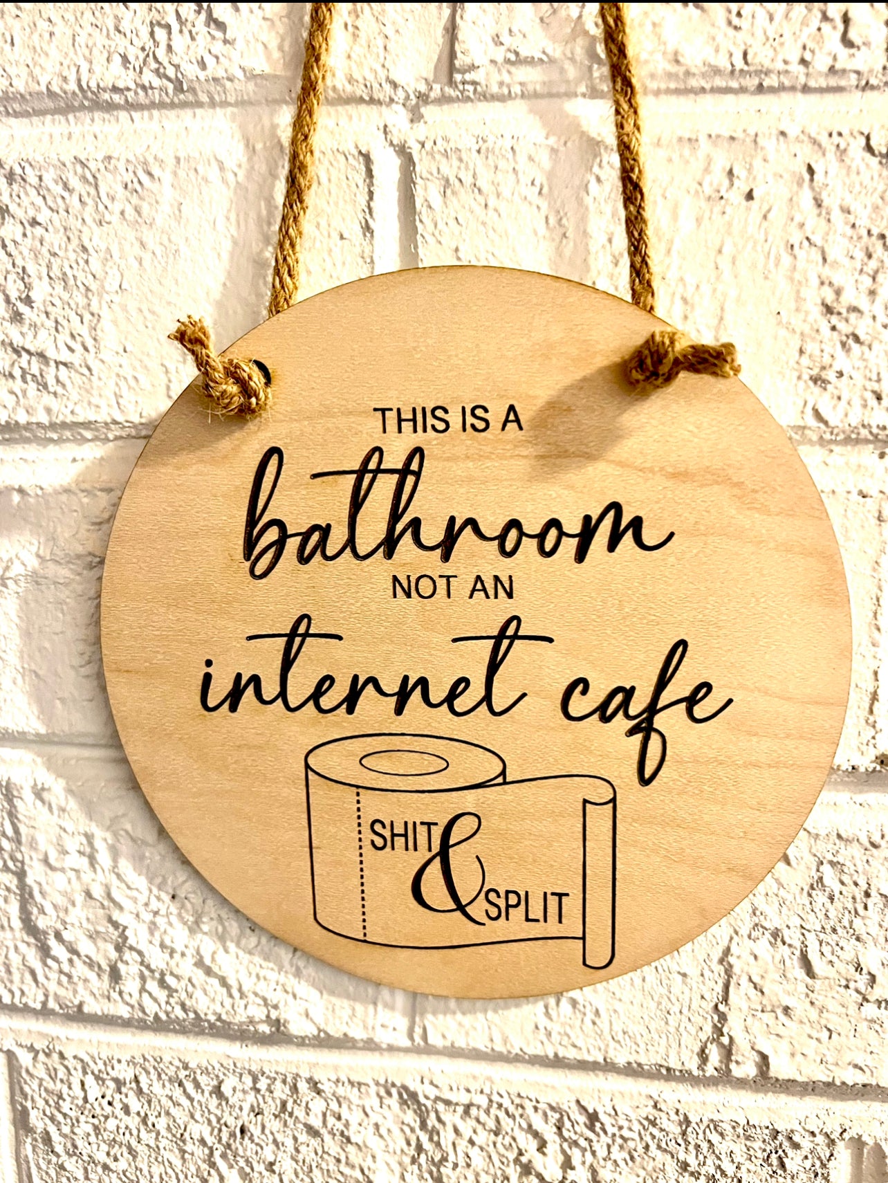 Novelty Bathroom Sign - Internet Cafe