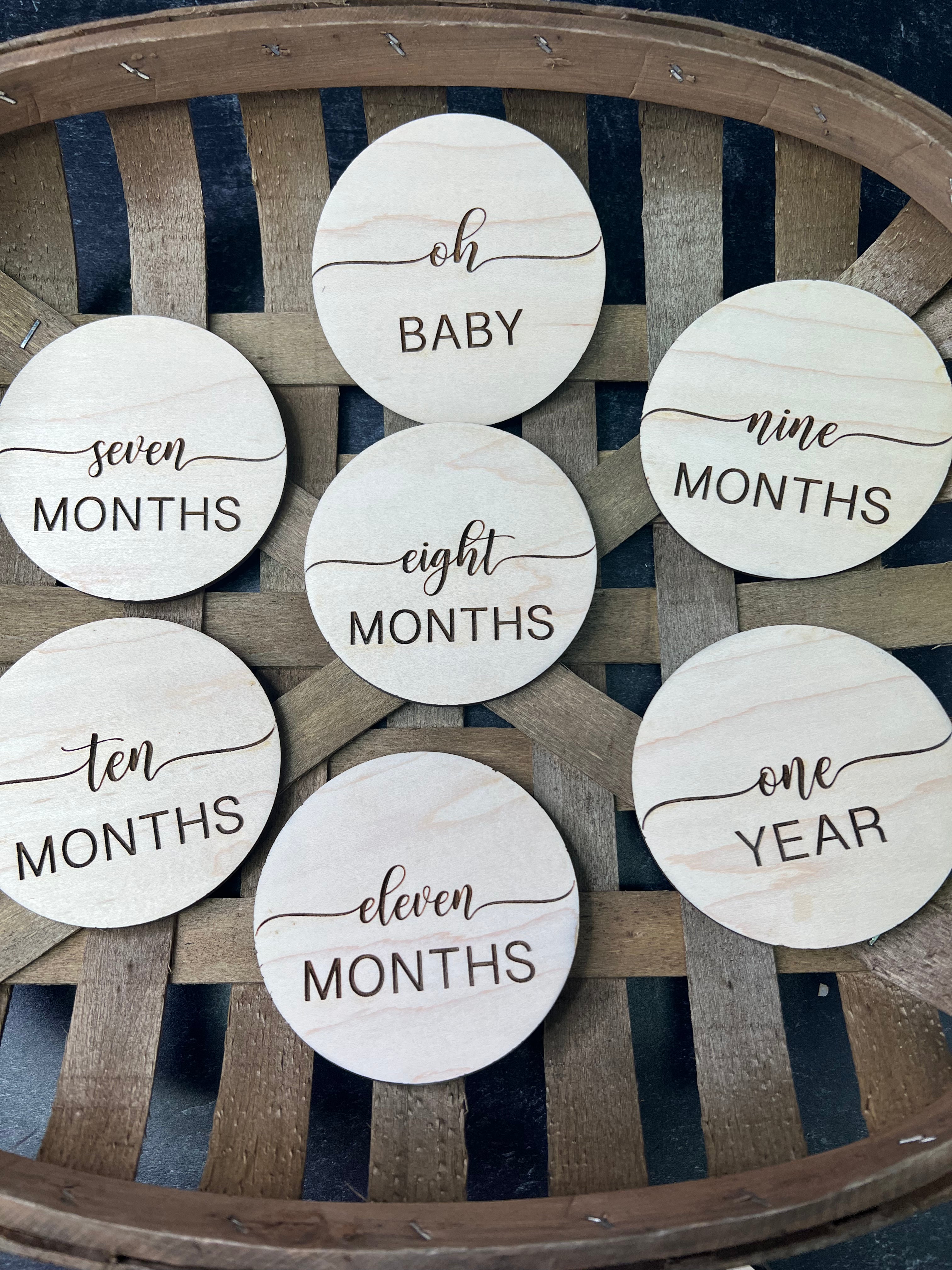 Baby/Nursery Milestone Photo Props