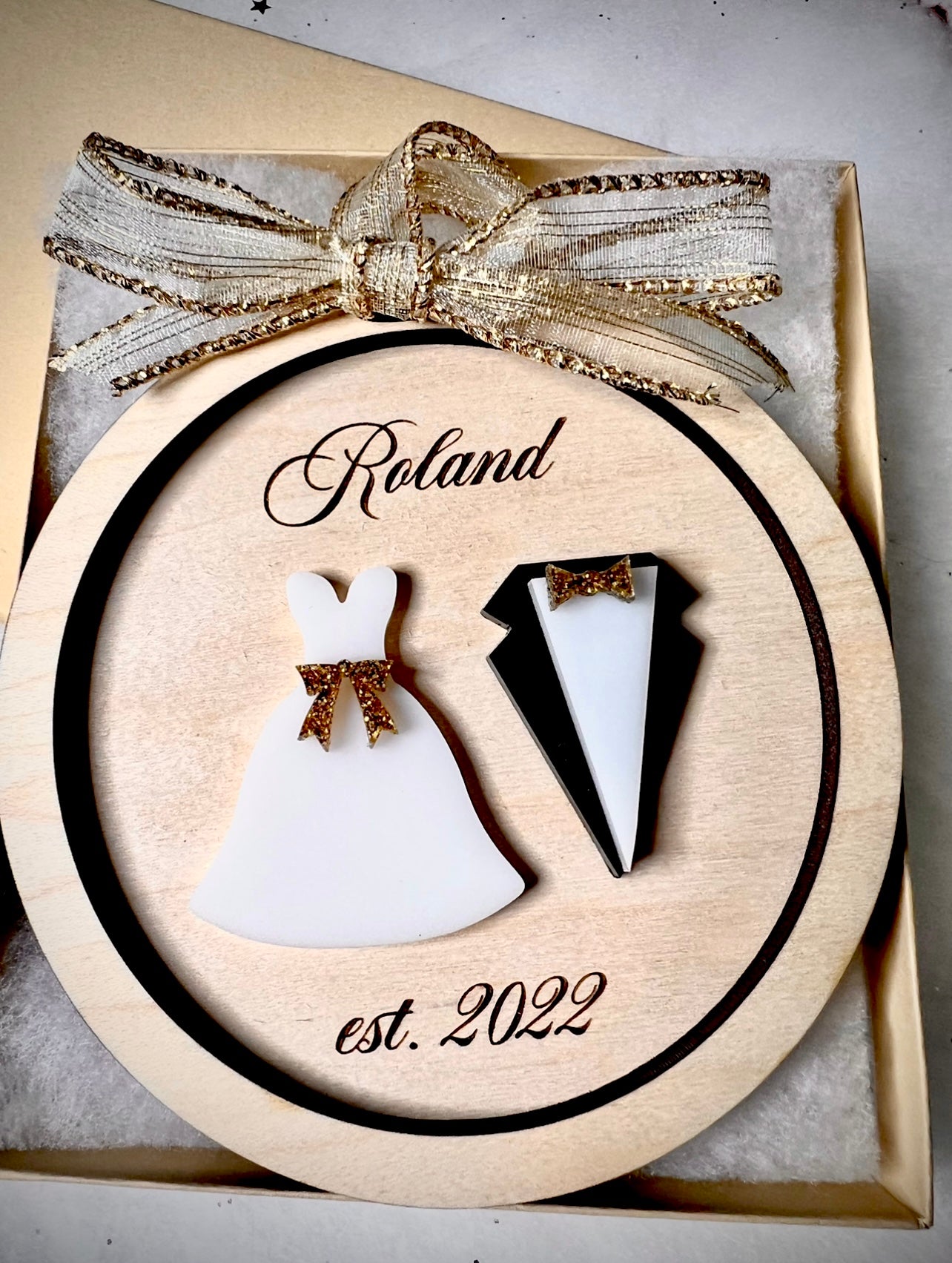 Milestone Ornament- Wedding Ornament