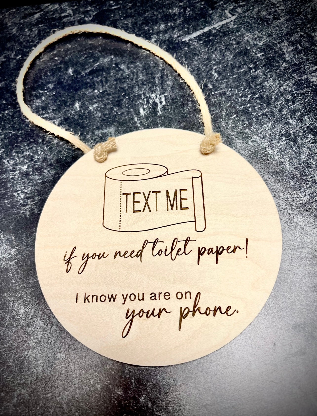 Novelty Bathroom Sign - Text Me