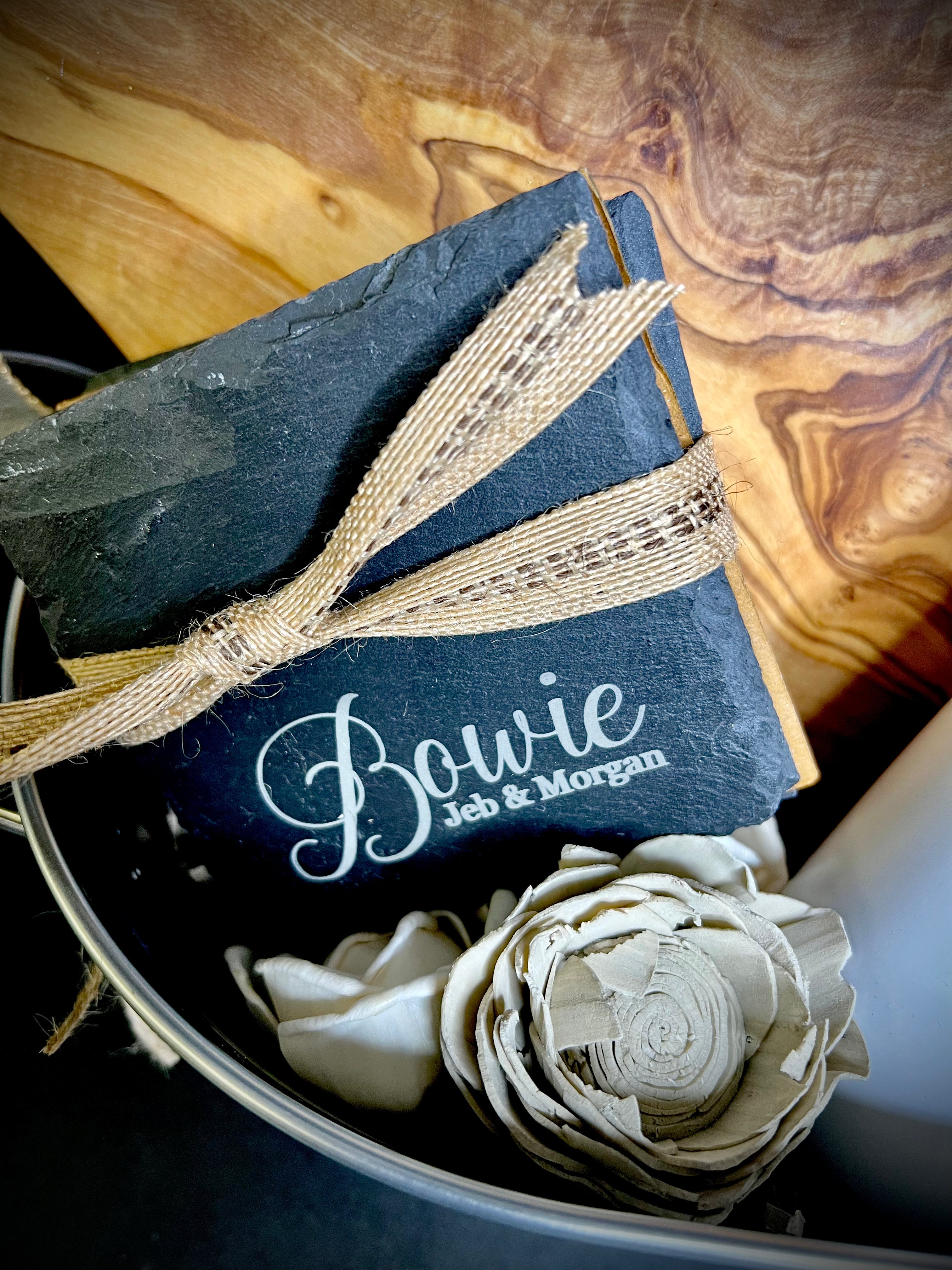 Slate Coasters - Set of 4 - Customizable