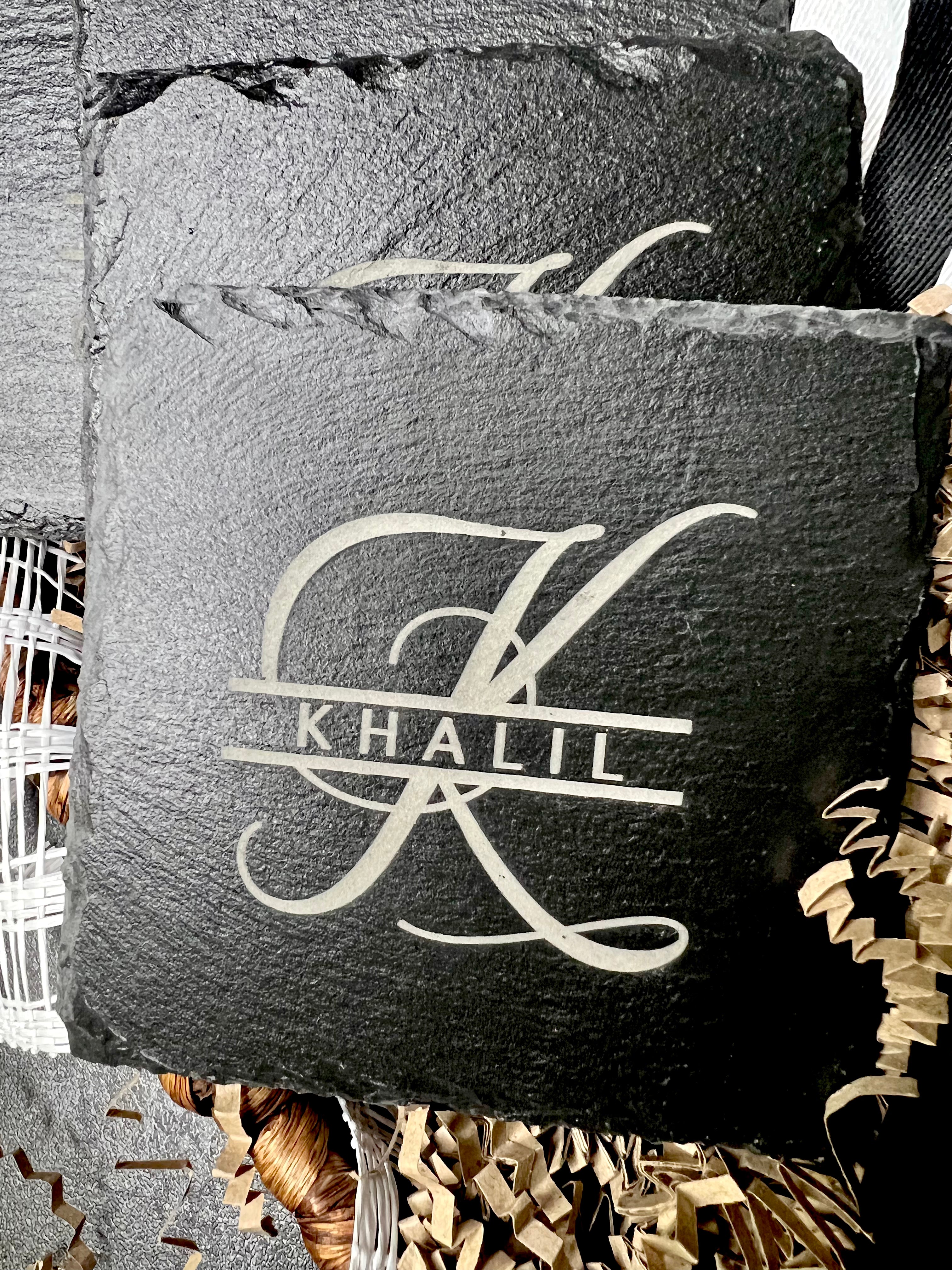 Slate Coasters - Set of 4 - Customizable